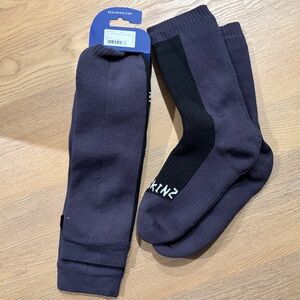 Sealskinz Waterproof Cold Weather Knee Socks Size L Black Grey 2 Pair Bundle